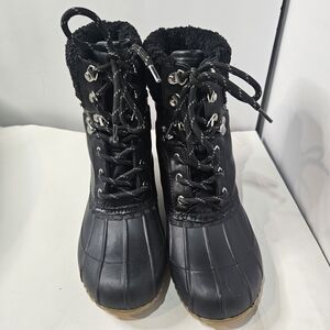 Tommy Hilfiger Black Winter & Rain Boots